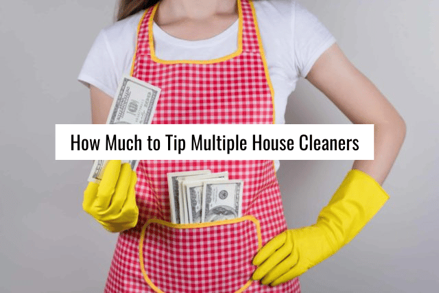 how much to tip multiple house cleaners