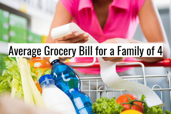 average grocery bill for a family of 4